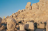 Nemrut Dagi Milli Parki, the tomb of King  Antiochos I, est terrace 